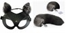 БДСМ набор Кошка, 2 предмета (маска, хвостик) - фото 57023