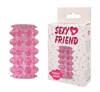 Открытая насадка Sexy Friend розовая с пупырышками - фото 57069